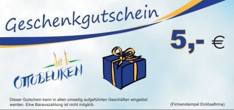 5,00 € Geschenk-Gutschein