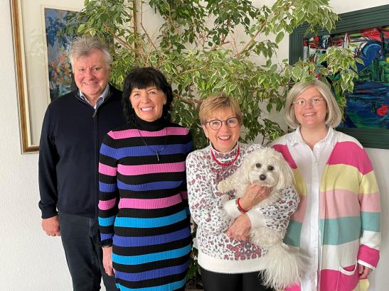 von links: Udo Queke, Irmgard Riha, Christa Köpf und unsere Quartiersmanagerin Fotini Grabher