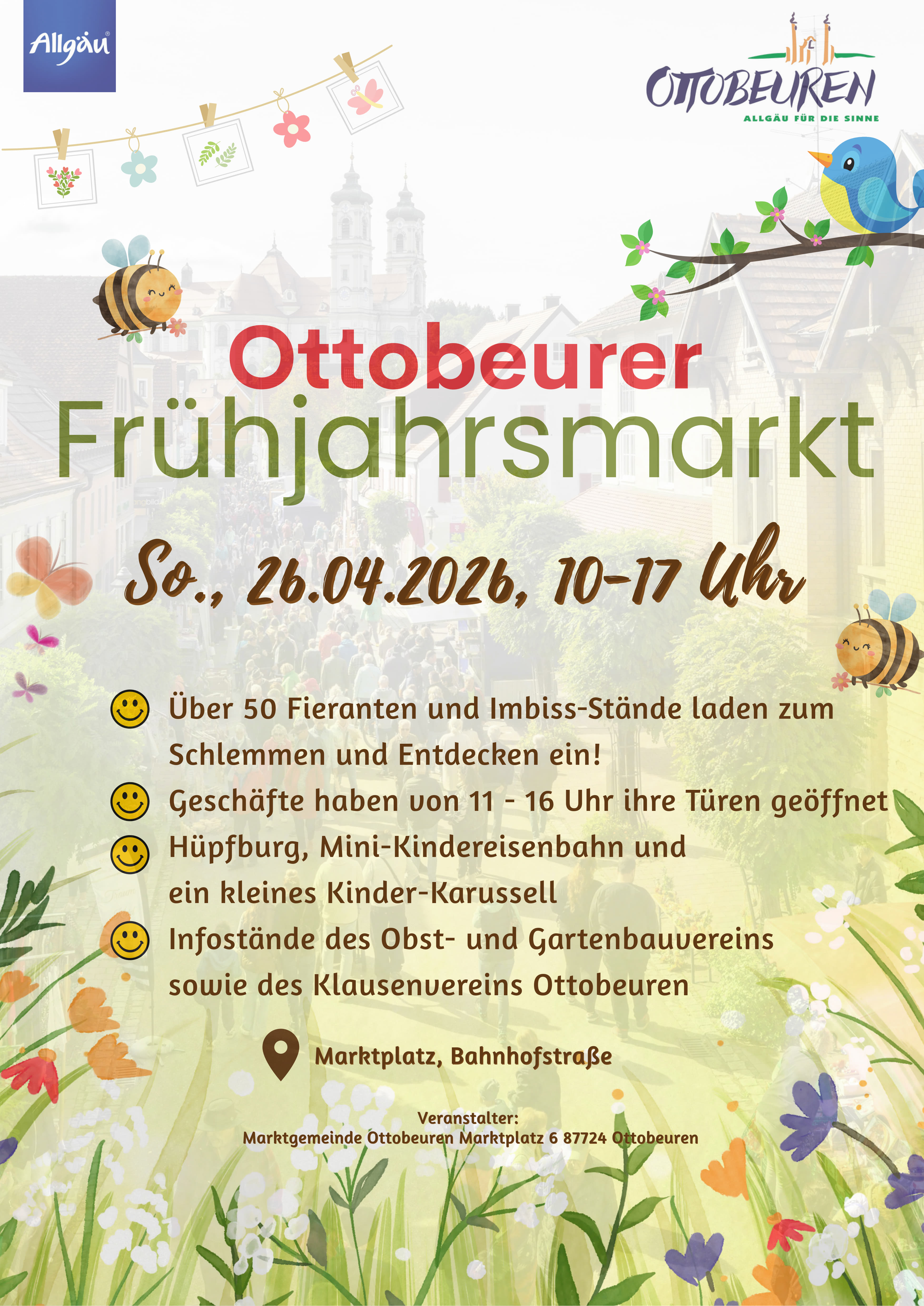 Frühjahrsmarkt Ottobeuren 2026 Plakat