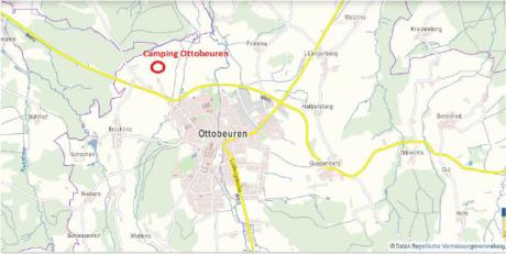 Standort des Campingplatzes
